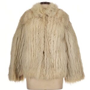 Saga Fox Fox Real Fur Coat - Size Large